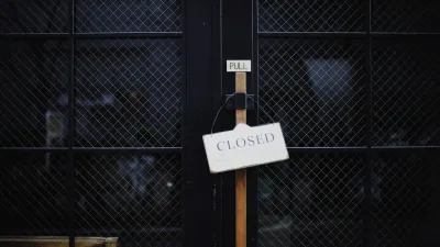 Door with Closed Sign