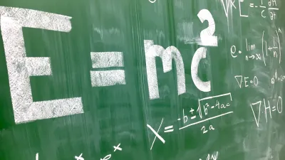 Math Equations on a Chalk Board